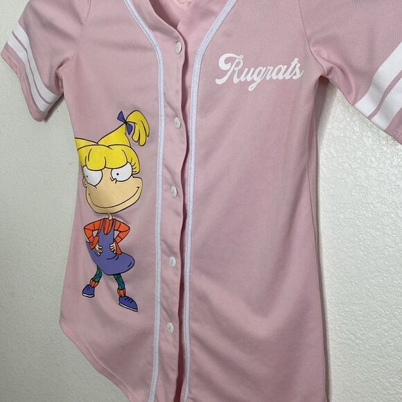 NICKELODEON Pink Rugrats Jersey Size L - Picture 2 of 7